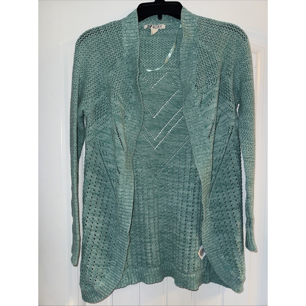 Roxy Light Weight Sweater XS Mint Green womens